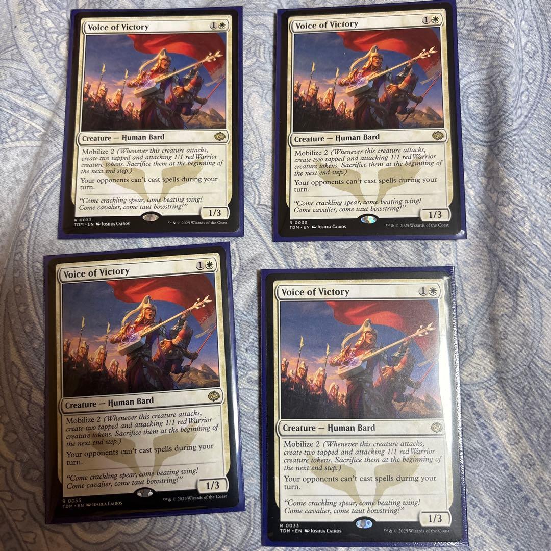 勝利の楽士　英語4枚セット