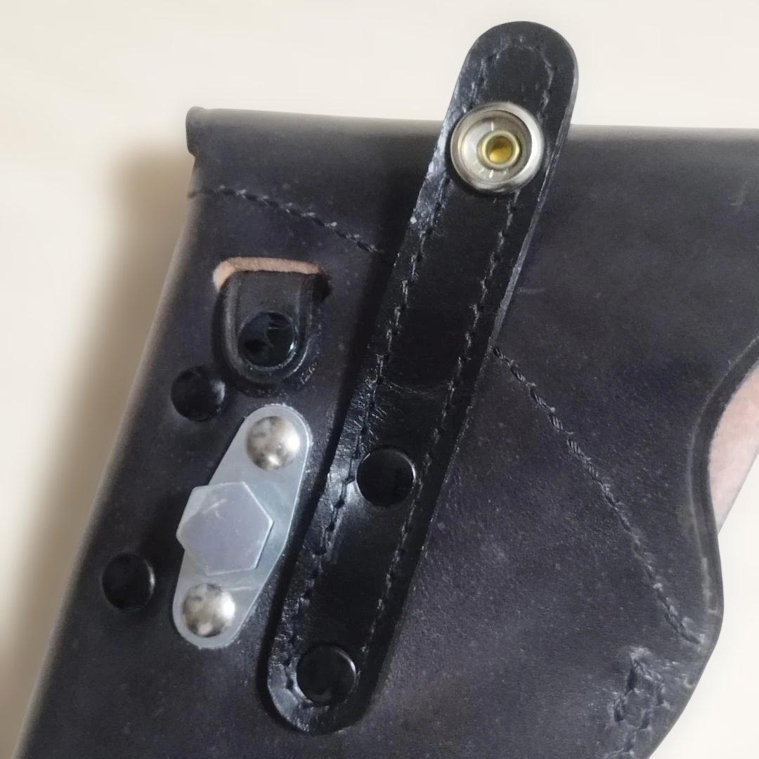 ニューナンブ 3インチ用 本革製ホルスター 分離型 制服用