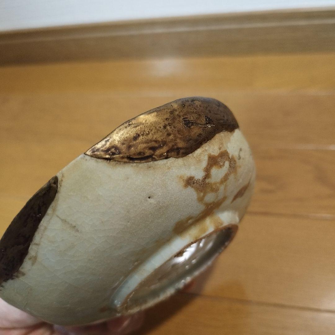 古い発掘品　初期伊万里の龍図　染付皿　直しあり