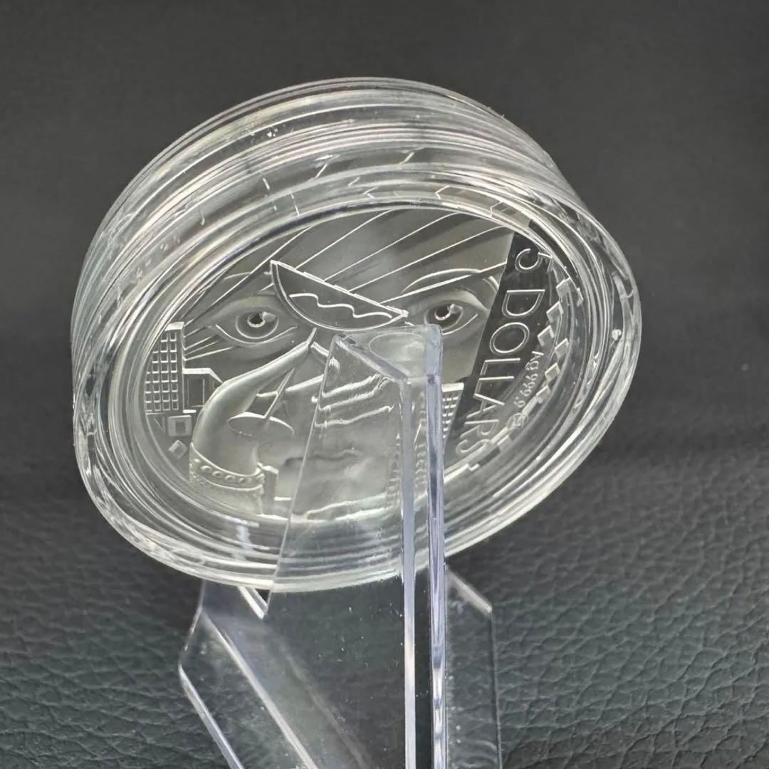 銀貨 グレートギャッツビー 極厚立体 クリスタル装飾 保証書付 世界500枚