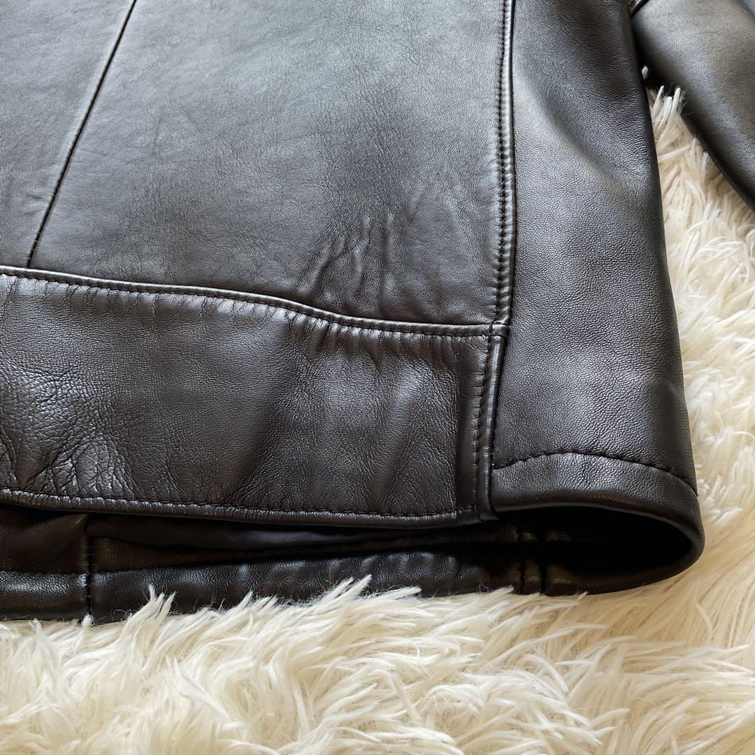 美品✨BEAUTY&YOUTH ユナイテッドアローズ　レザージャケット　シングル