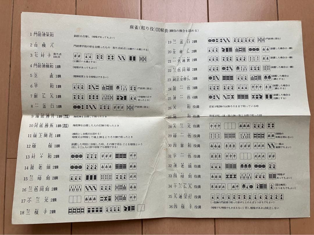 任天堂　麻雀牌セット（重量牌）　茶色ケース付き