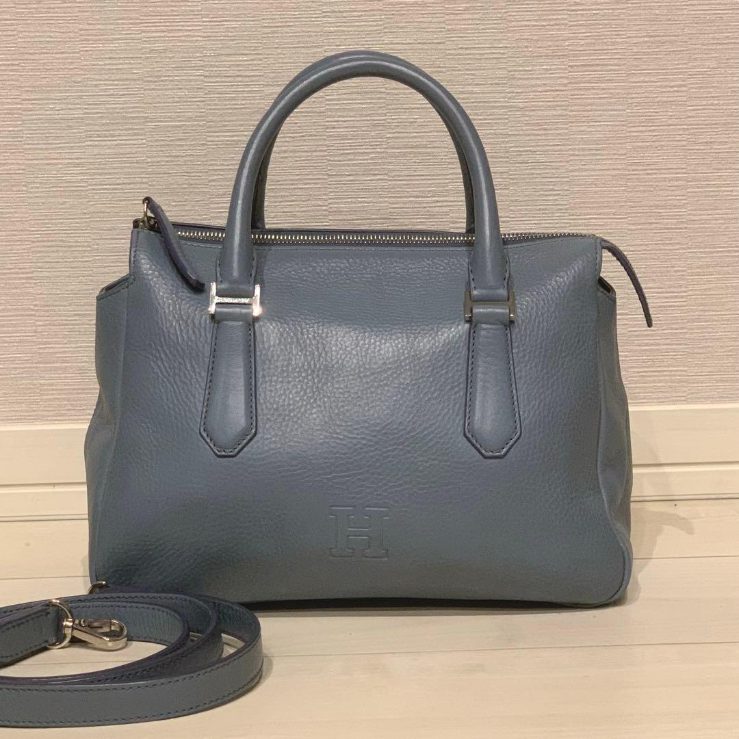 美品✨HIROFU ピアーチェ 2way シボ革 ショルダーバッグ