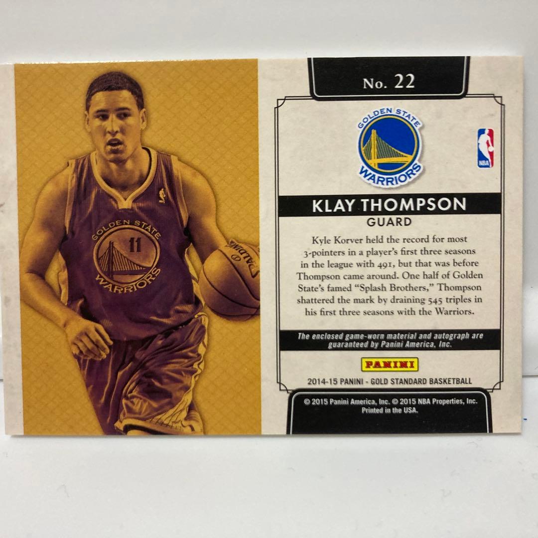 クレイトンプソン 直筆サイン 2015 panini