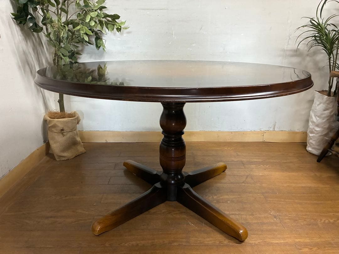 管366☆飛騨産業☆キツツキマーク☆高穂☆ダイニングテーブル/アームチェアー4脚