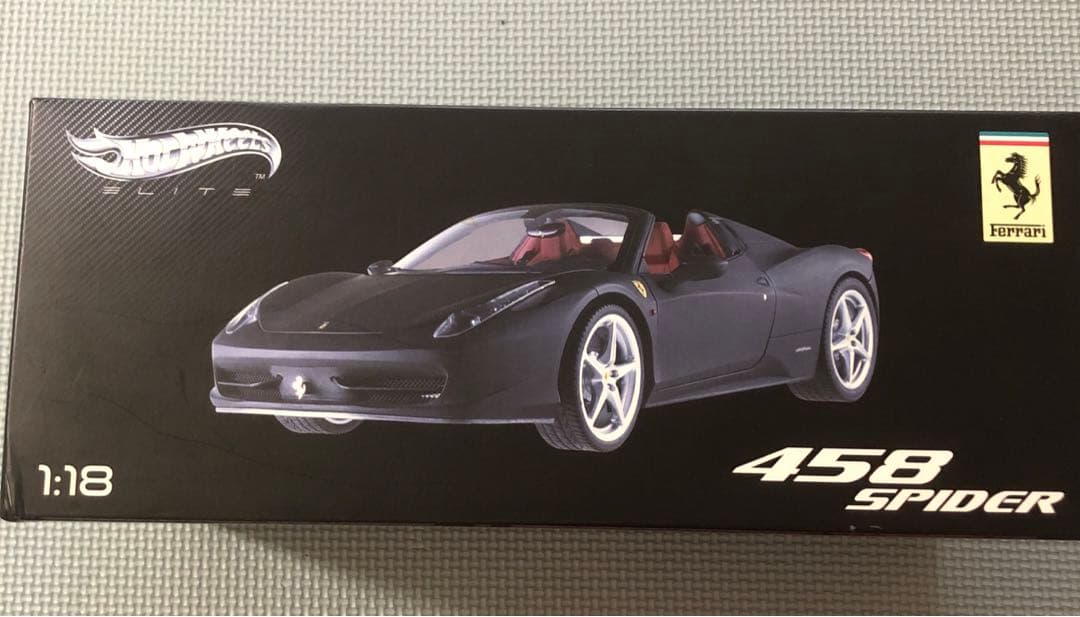 ホットウィール　エリート　フェラーリ　458 イタリア　スパイダー