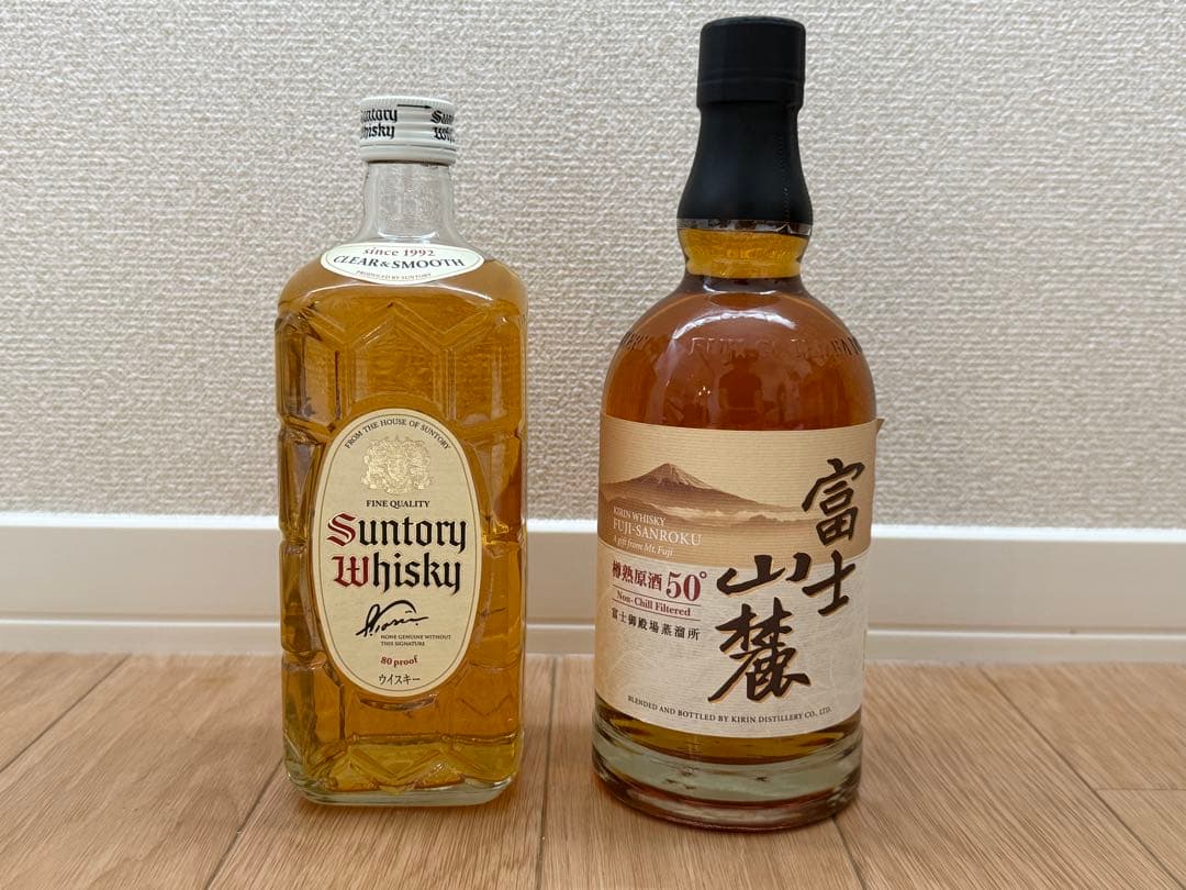 サントリー白角＆キリン富士山麓　樽熟原酒50° ２本セット