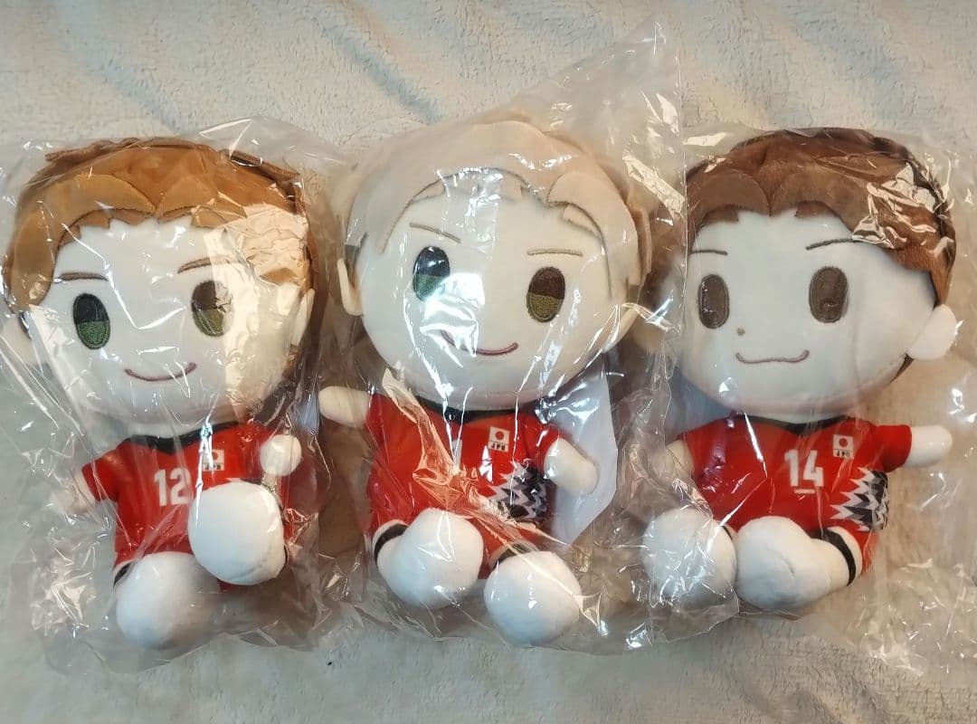 《セブンネット限定品》バレーボール日本代表キャラクター ぬいぐるみ 3体セット