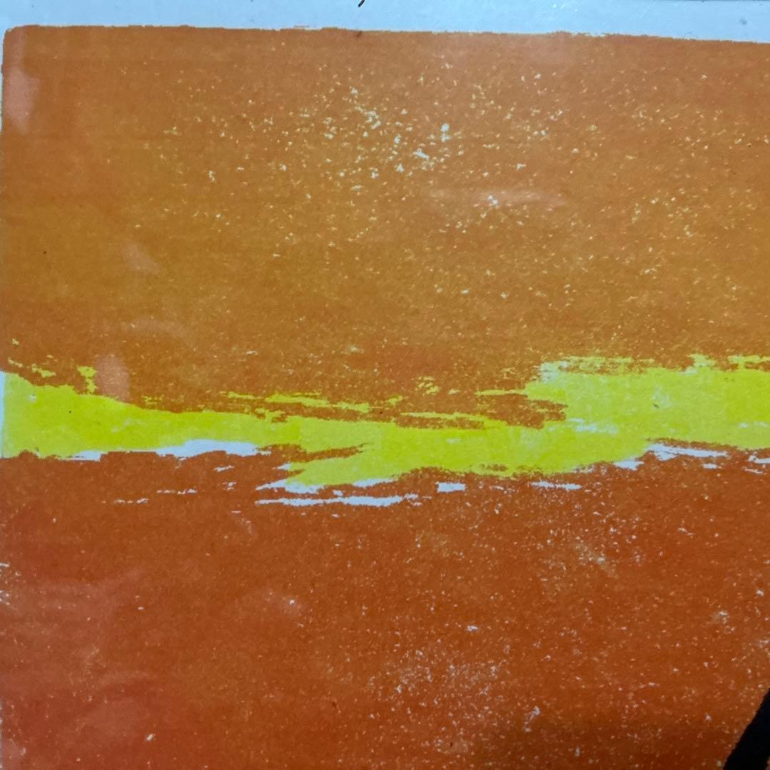 清沢　クリプターナの丘　木版画　多色刷り 75／100