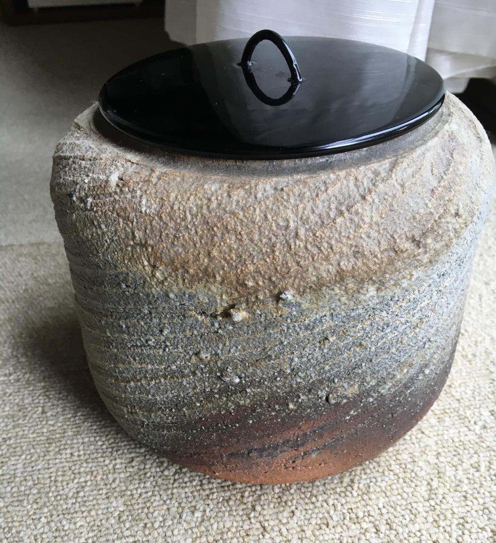 ベン・コーエンの越前窯変手付茶道具水差し