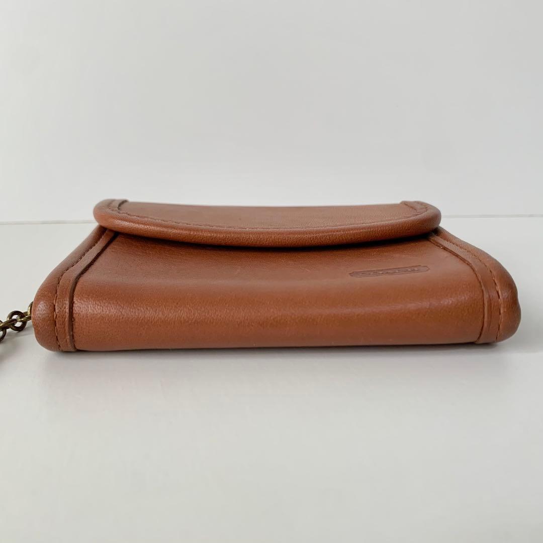 【オールドコーチ】COACH ケース　小銭入れ　ブラウン　キャメル　レア