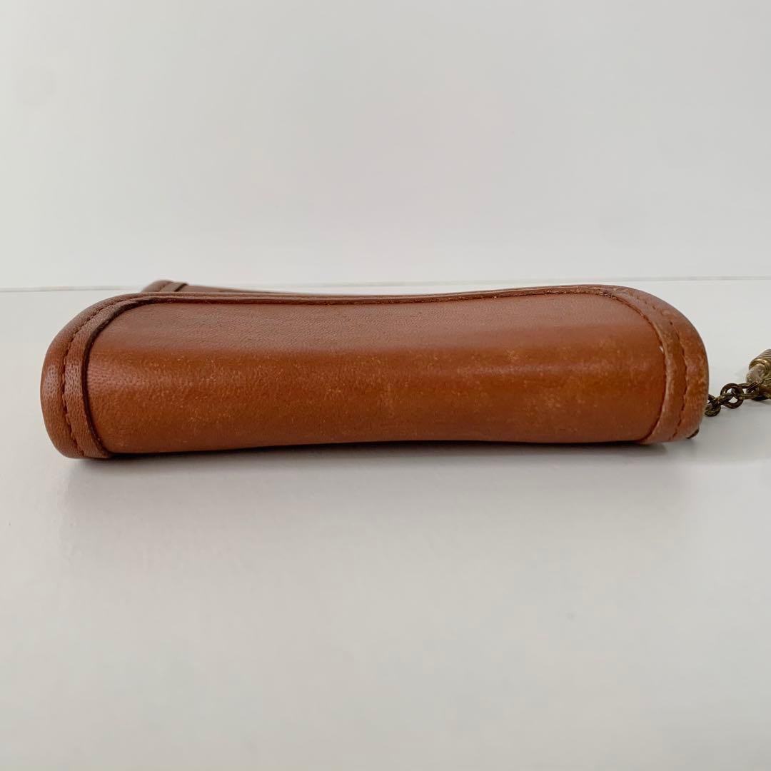 【オールドコーチ】COACH ケース　小銭入れ　ブラウン　キャメル　レア