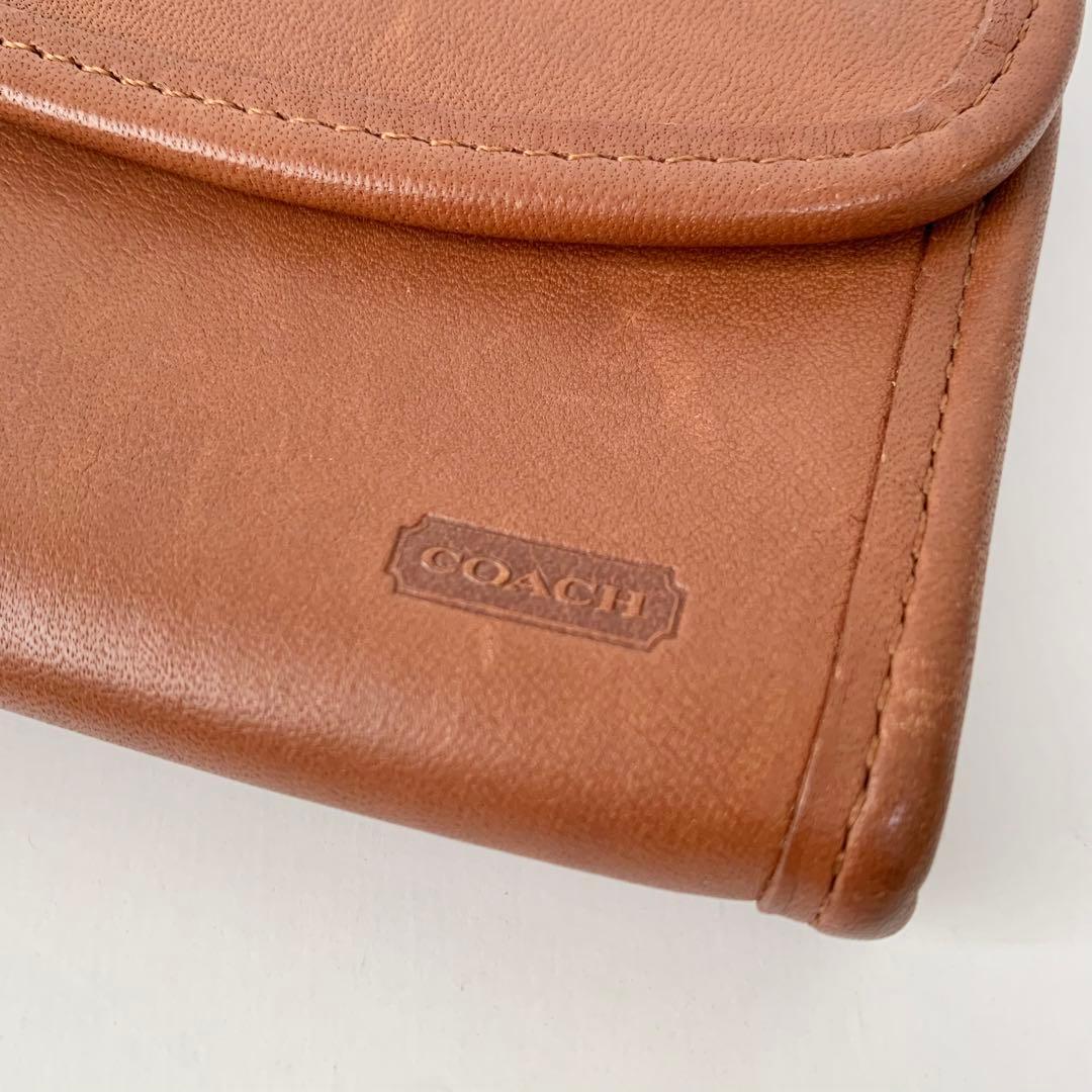 【オールドコーチ】COACH ケース　小銭入れ　ブラウン　キャメル　レア