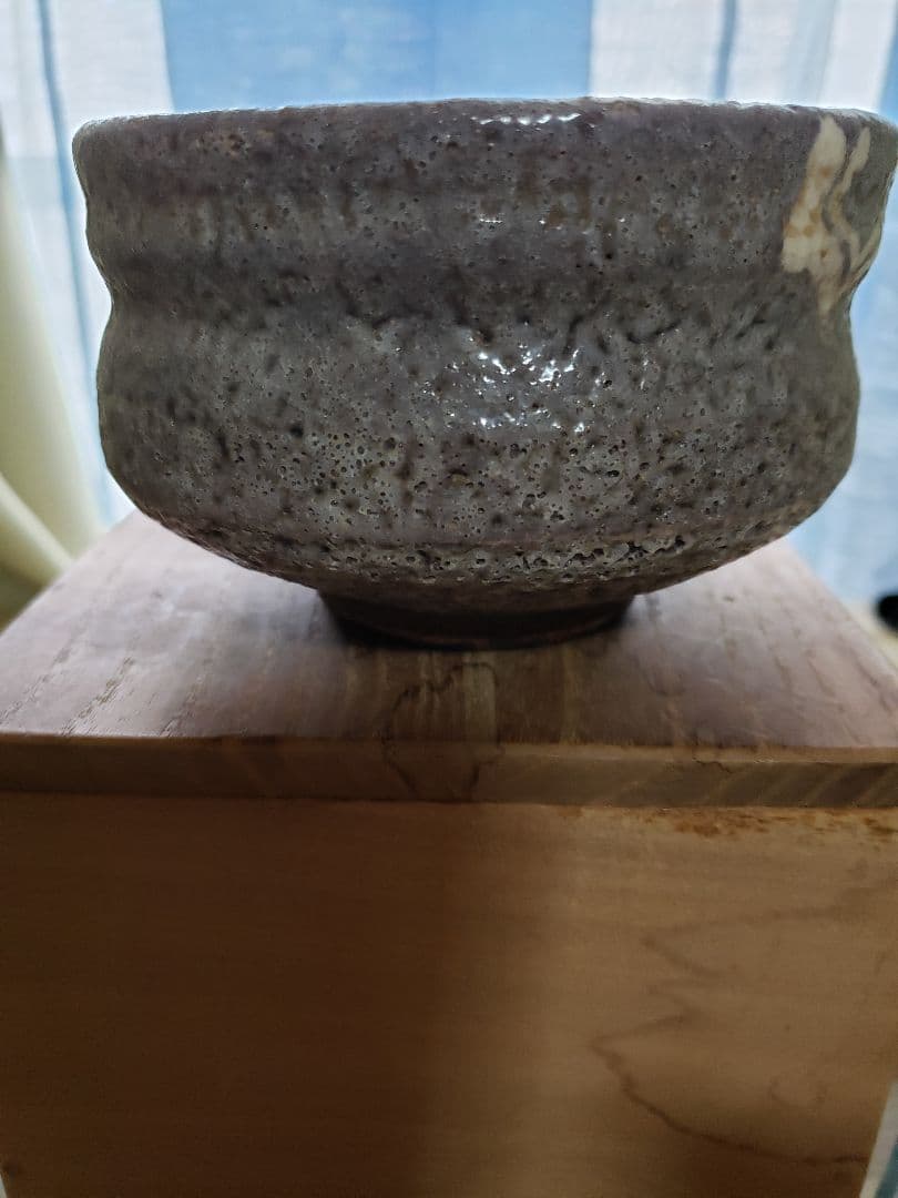 古志野　鼠　志野茶碗