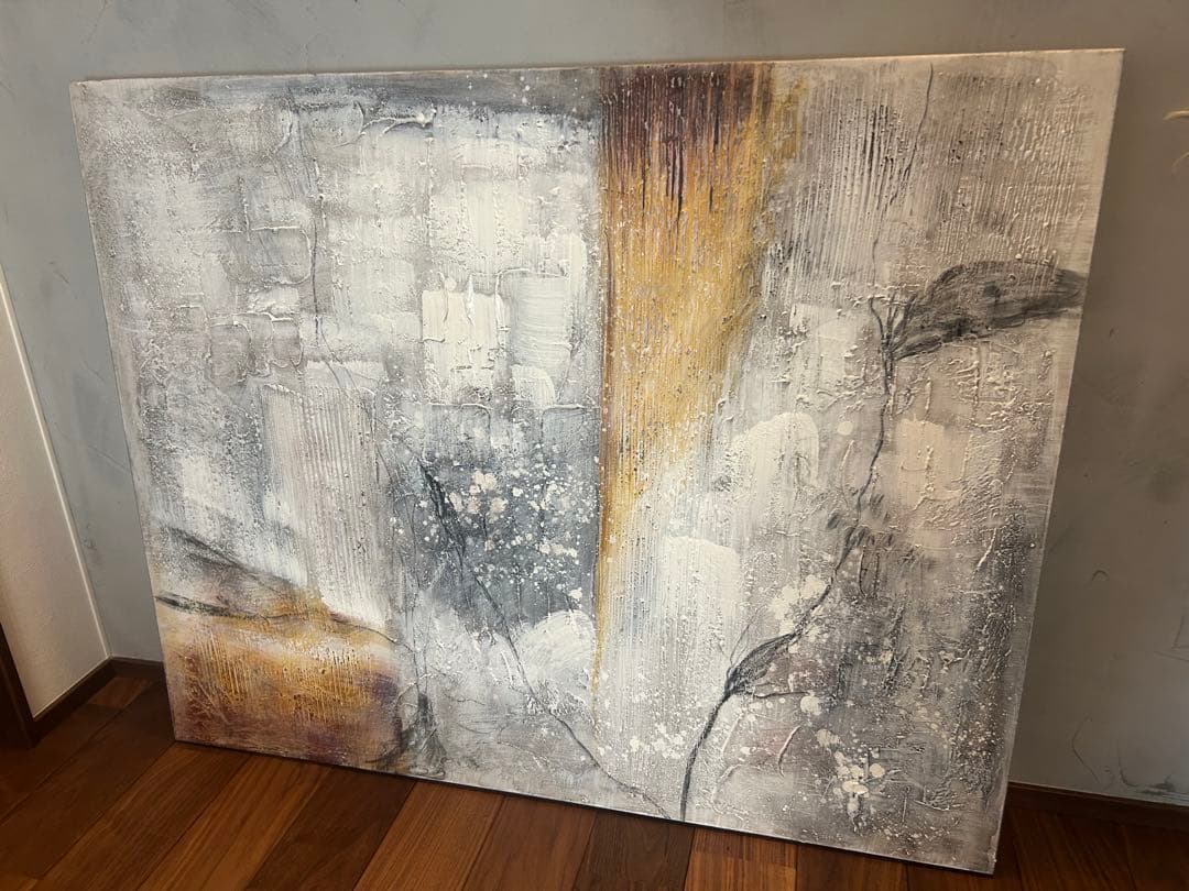 【値引き不可】BoConcept 抽象油彩画　デンマーク人画家　縦80×横100