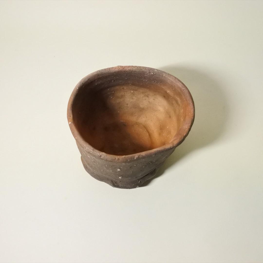 現代作家　杉本泥牛　杉本立夫　信楽　茶碗　d