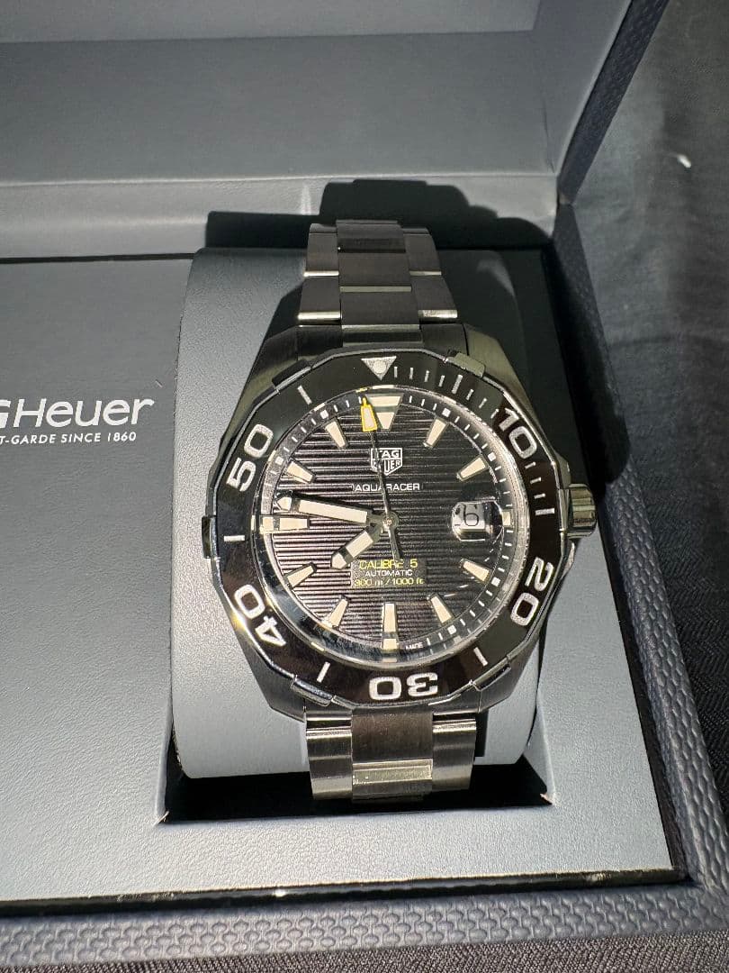 【美品】タグホイヤー WAY201A.BA0927 アクアレーサー 自動巻き