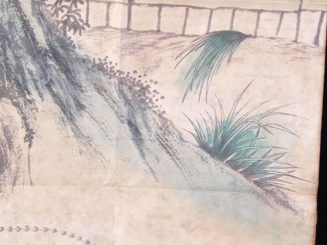 蔵出品　中国古美術　清時代　肉筆水彩絵　唐物骨董品 AK1857A12-3