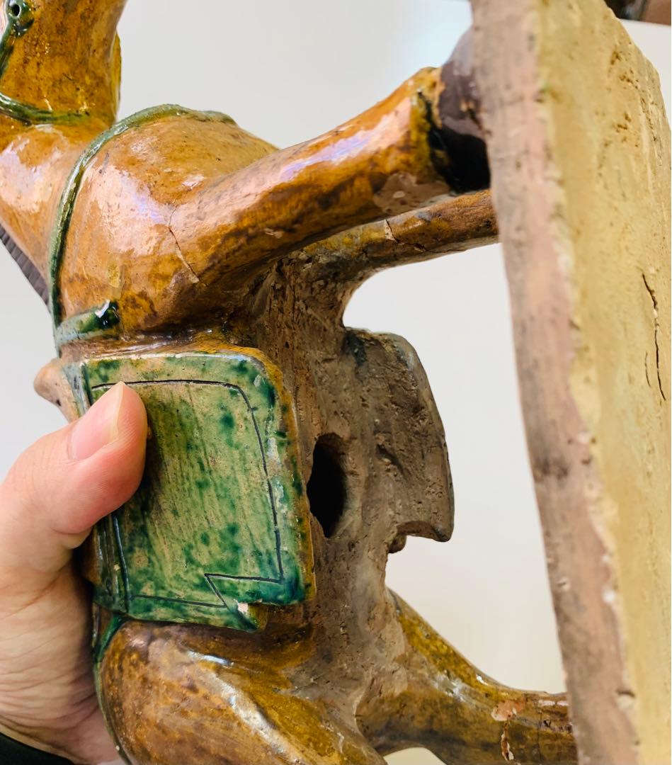 中国唐時代三彩馬像