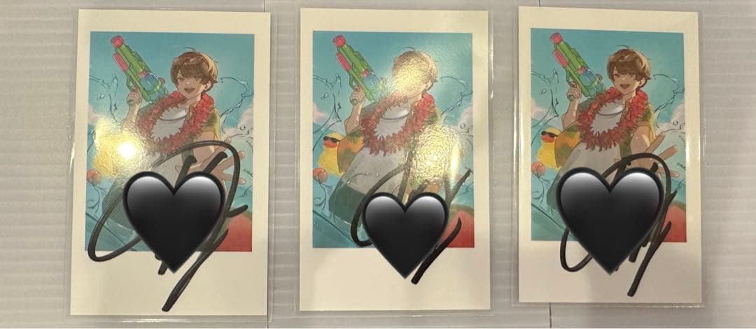 めいちゃん 太陽のマーチ トレカ 水鉄砲 500枚 サイン入り3枚