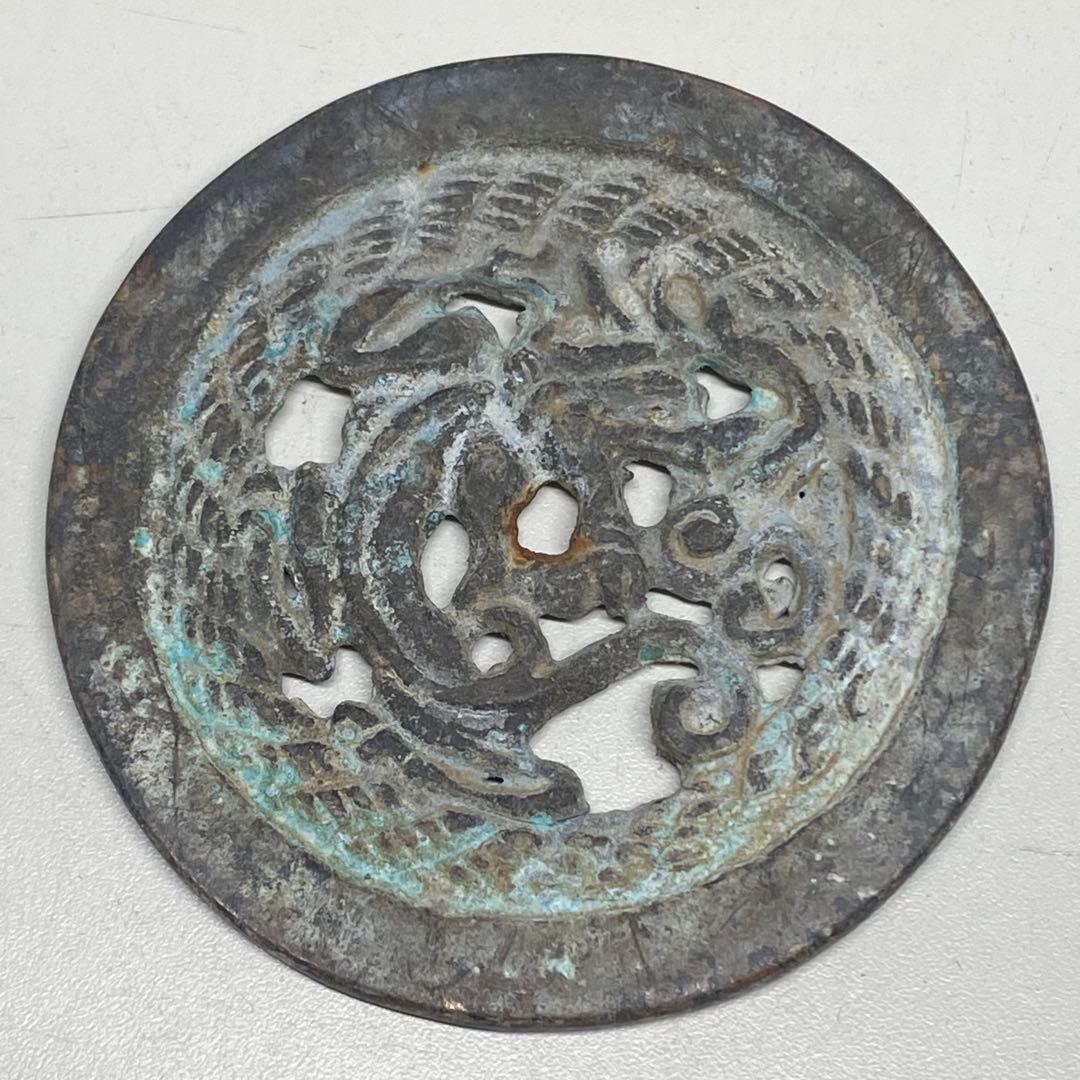 時代物　銅製　鳳凰の形 金具勾 飾り副葬品 歴史研究　収蔵　アンティーク　骨董品