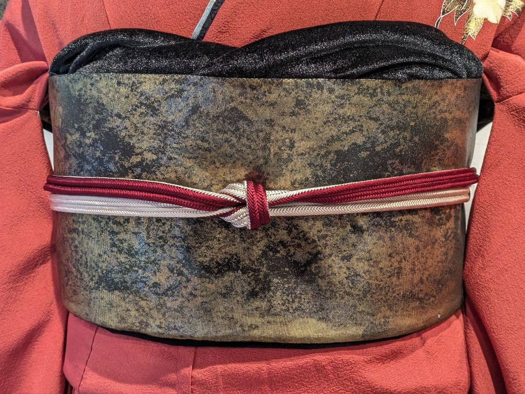 振袖フルセット 身丈166裄68 赤 金彩 暈し染め 鈴乃屋 成人式 逸品