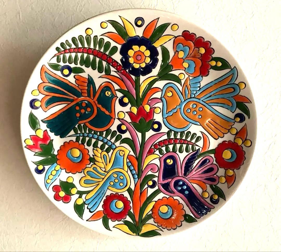 ヴィンテージ　Tassoulis作　セラミック製　壁掛けプレート　ギリシャ