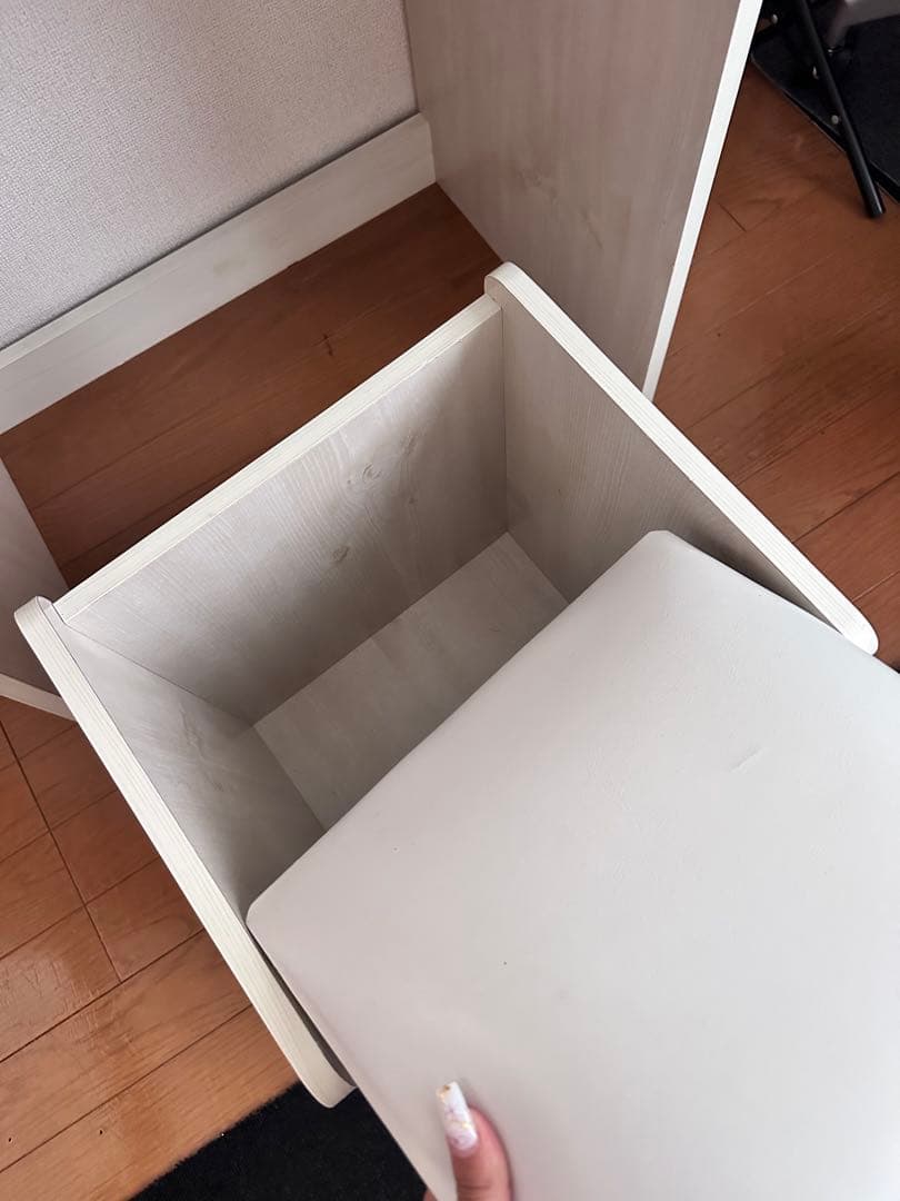 ホワイト ドレッサー 引き出し付き