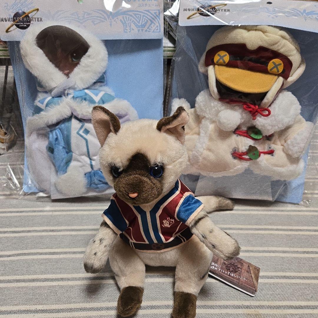 ￡ユニバーサルスタジオジャパンUSJ モンスターハンター アイルー ぬいぐるみ￡