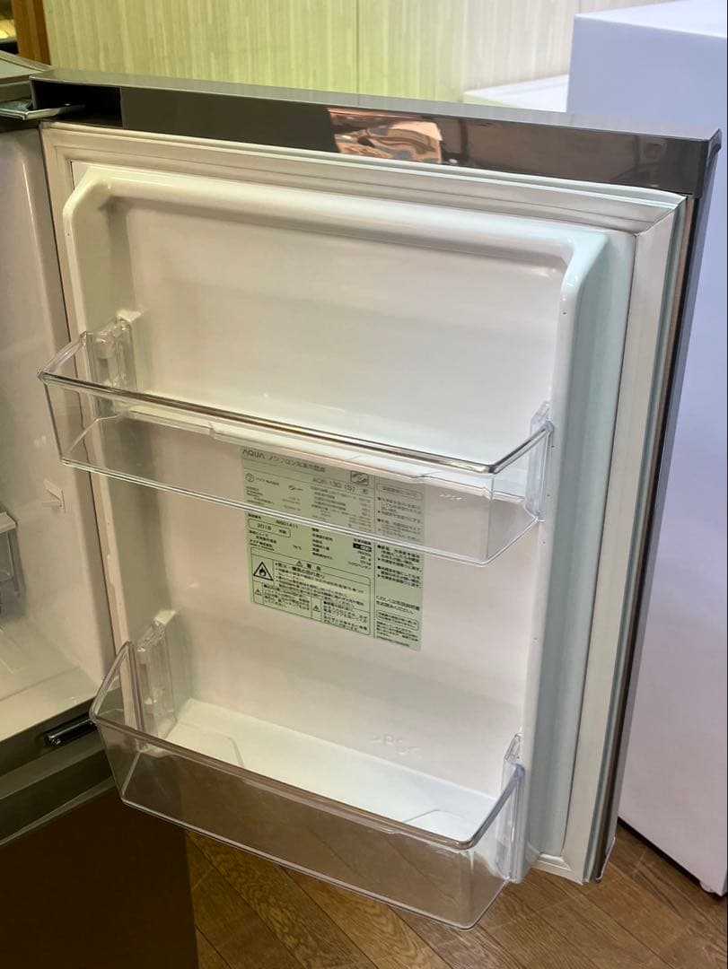 激安 126L 2ドア 冷蔵庫 AQUA 2018年 AQR-13G(S)