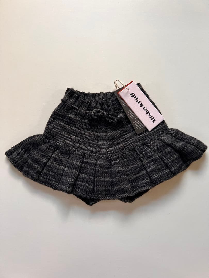 misha&puff ミシャアンドパフ　3Y スケポン　ニットスカート