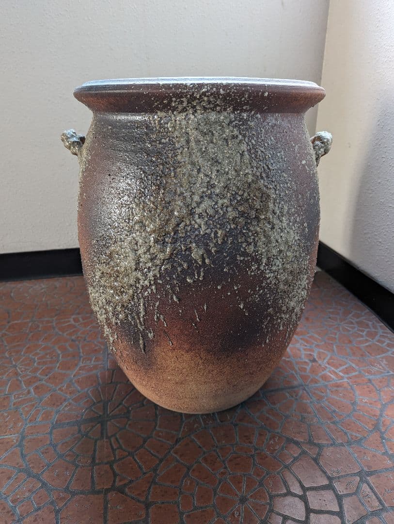 【希少】信楽焼 大壺 焼き物 傘立て 水瓶 陶器