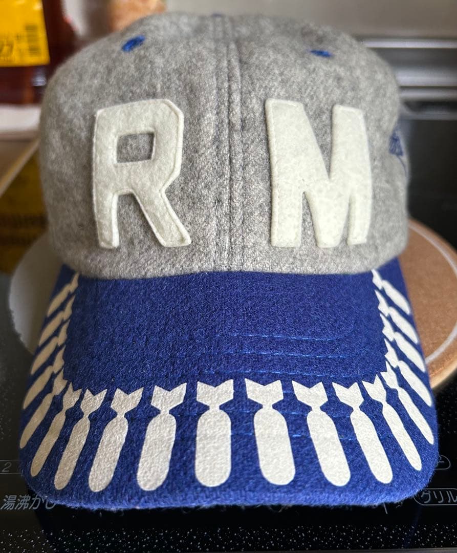 The REAL McCOY'S キャップ グレー ネイビー