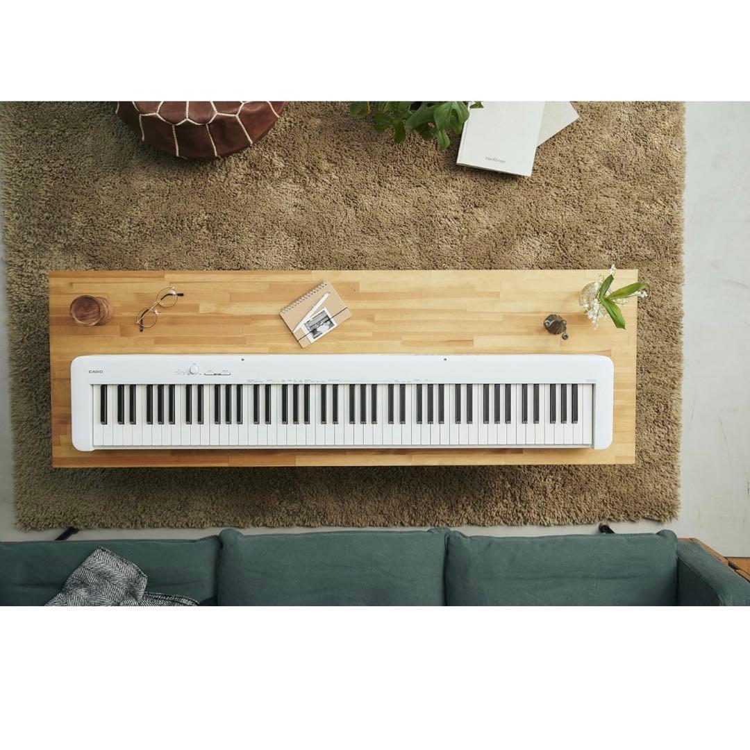 カシオ電子ピアノ CDP-S110WE (ホワイト) 88鍵盤 スリムデザイン