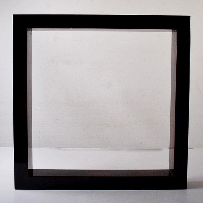 茶道具　塗師　岡本陽斎造　根来塗　炉縁　共箱　C　7873C