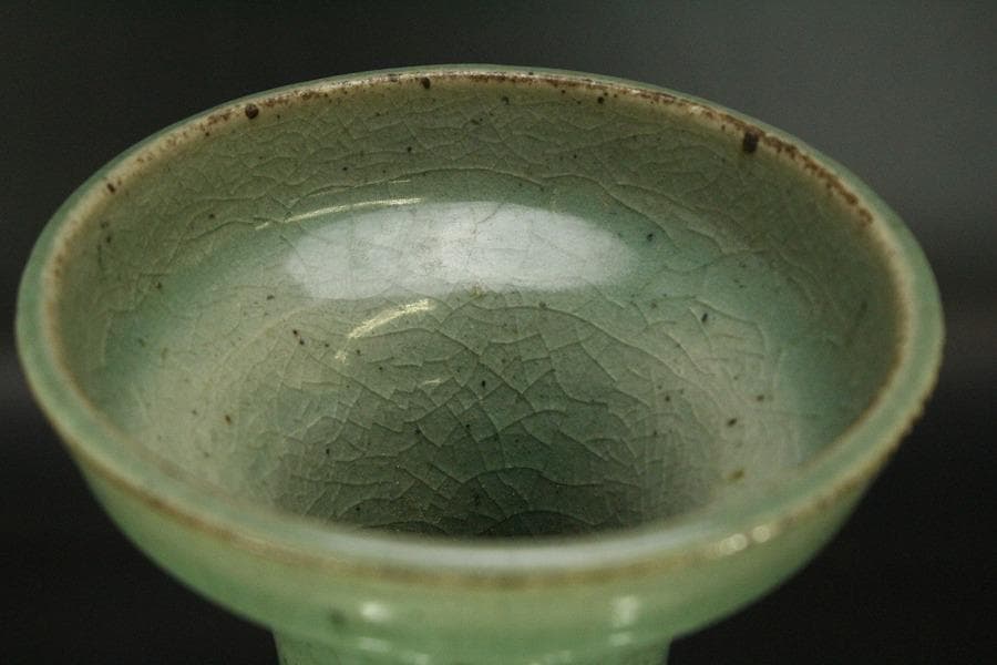 高麗 李朝 青磁 瓶 高30.5cm(ZE558)