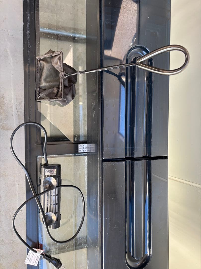 ア*ラ様 コトブキ　90cm曲げガラス水槽(ガラス蓋/濾過器/温度計/サーモヒー