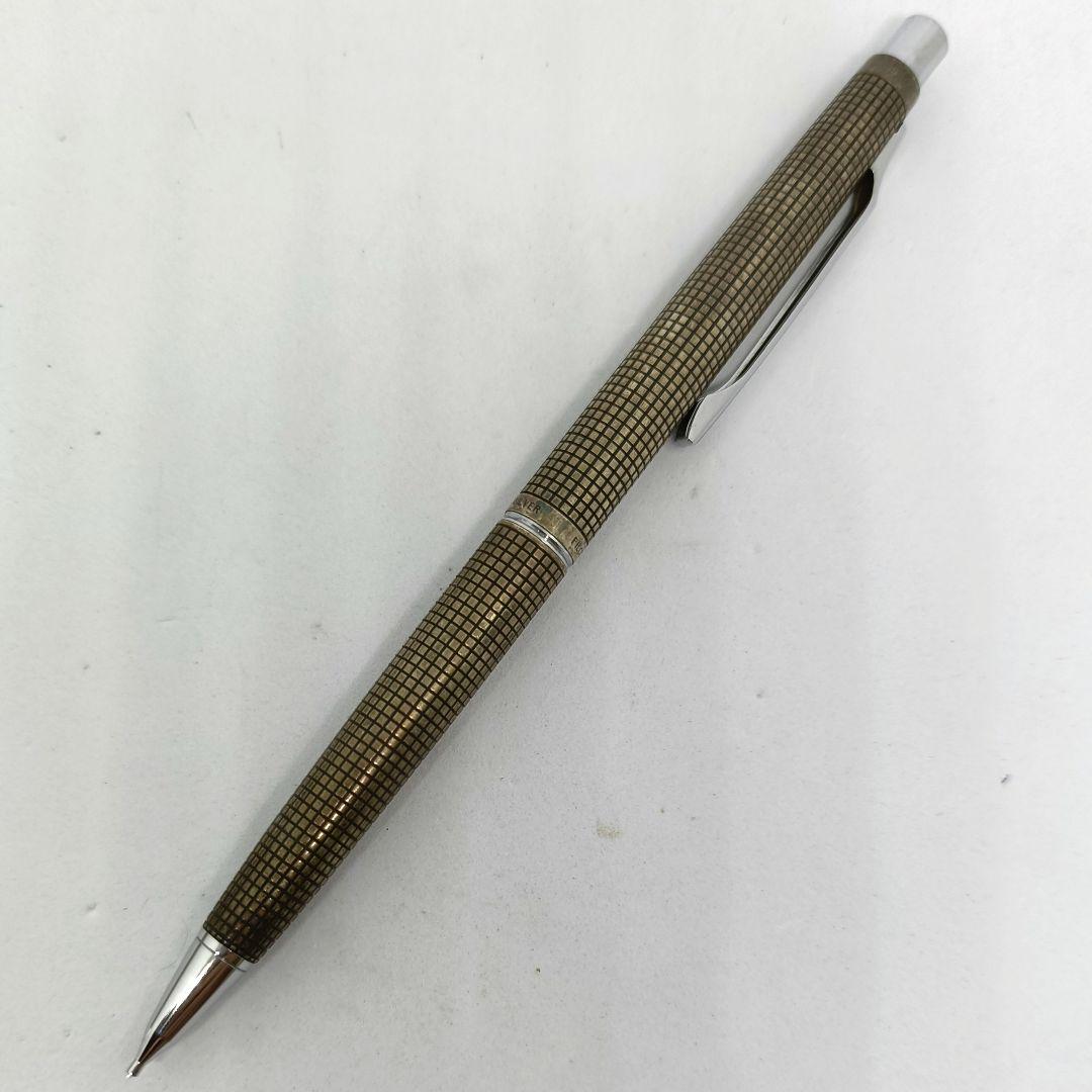 パイロット カスタム スターリングシルバー シャープペンシル 格子柄 銀色 廃番