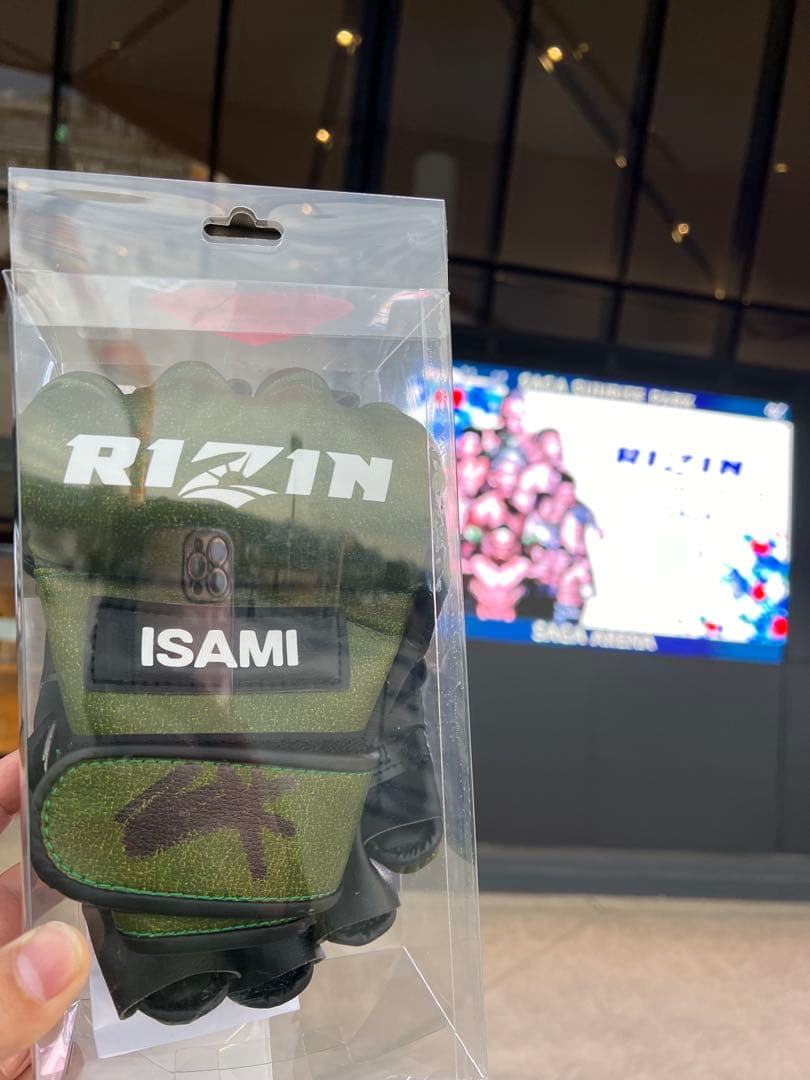 RIZIN オープンフィンガーグローブ XL ルイス・グスタボ　堀江圭功サイン入