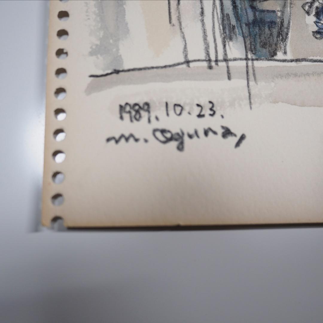 ☆【水彩画】小倉　基弘　長崎32景『大浦天主堂礼拝堂』No.013