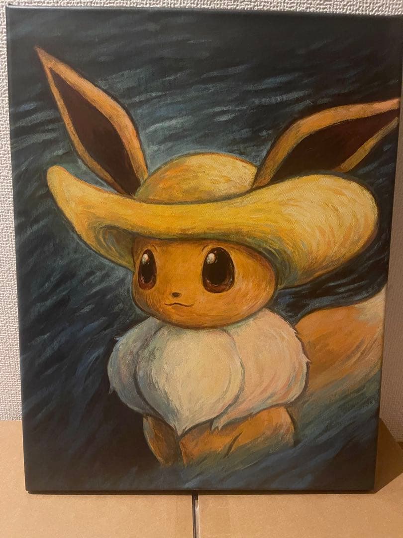 【証明書付】イーブイ　キャンバスアート