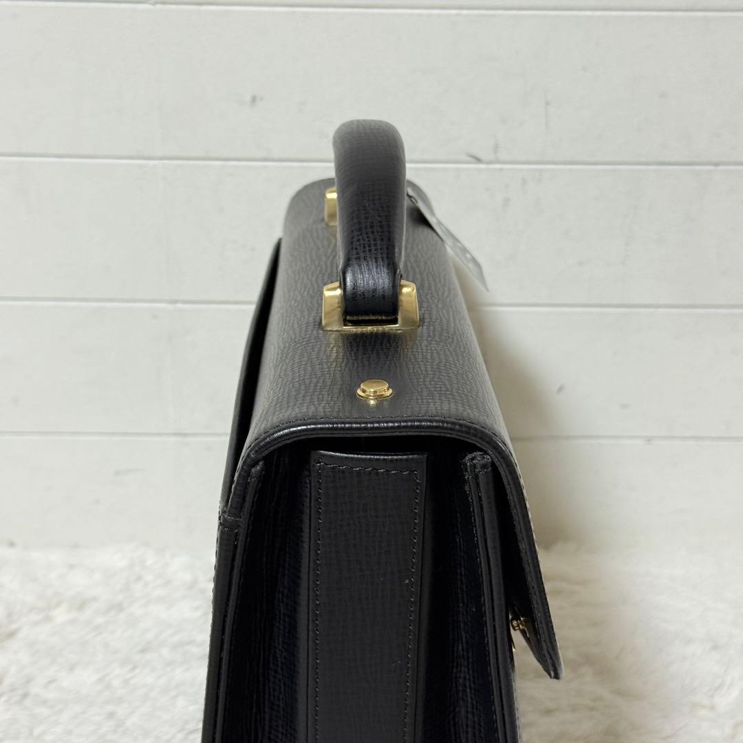 新品未使用✨銀座タニザワ　ブリーフケース　皇室御用達　ダレスバッグ　黒　超希少