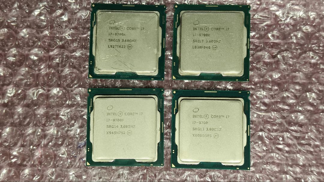 core i7 9700K 9700F 9700 まとめ売り動作確認済み