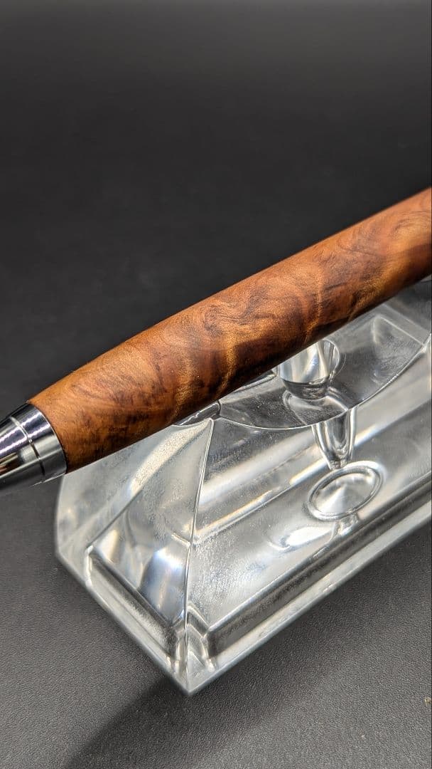 253ペン工房翌檜　屋久杉　光明杢　木軸シャーペン　木軸ボールペン