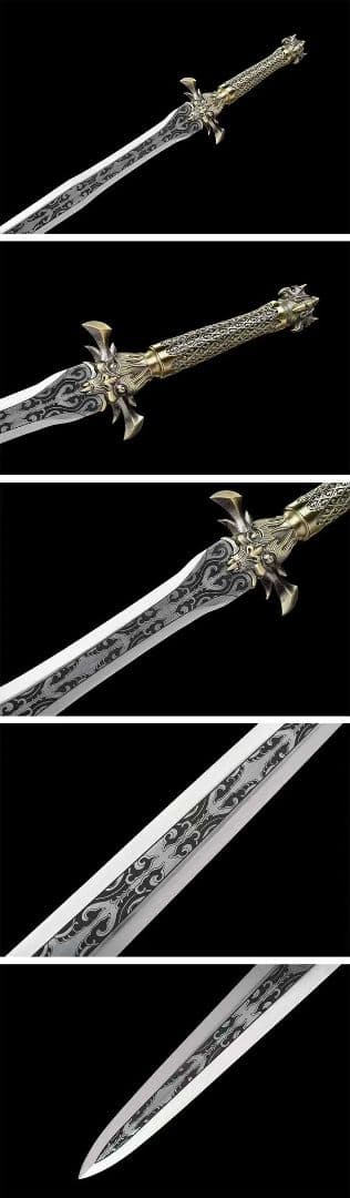 【幽冥の審判者】古兵器 刀装具 日本刀　模造刀 居合刀 武士道 鑑賞用 美術刀