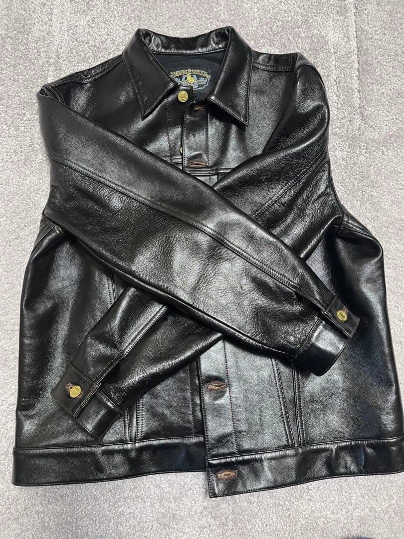 DOUBLE HELIX/ダブルヘリックス/ホースハイドレザー/大きサイズ48