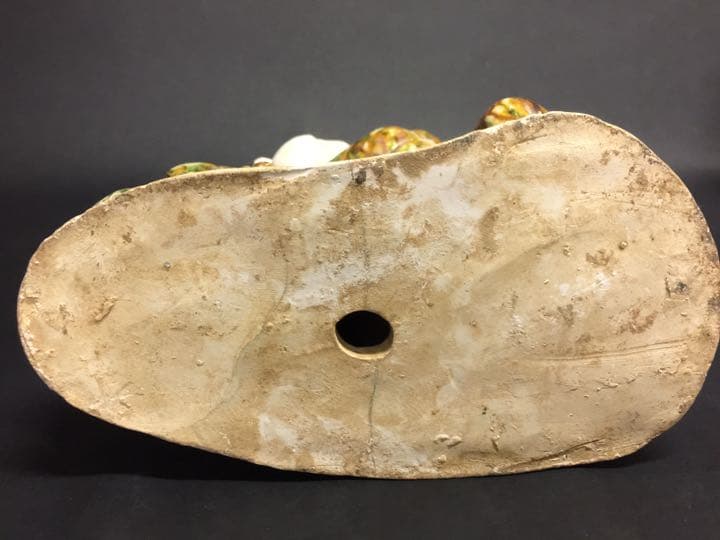 唐物 唐三彩女子俑  岩倉家旧蔵  共箱箱書きあり