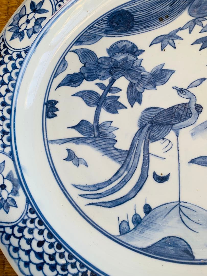 中国染付(青花)大皿(あずき3様さ専用)