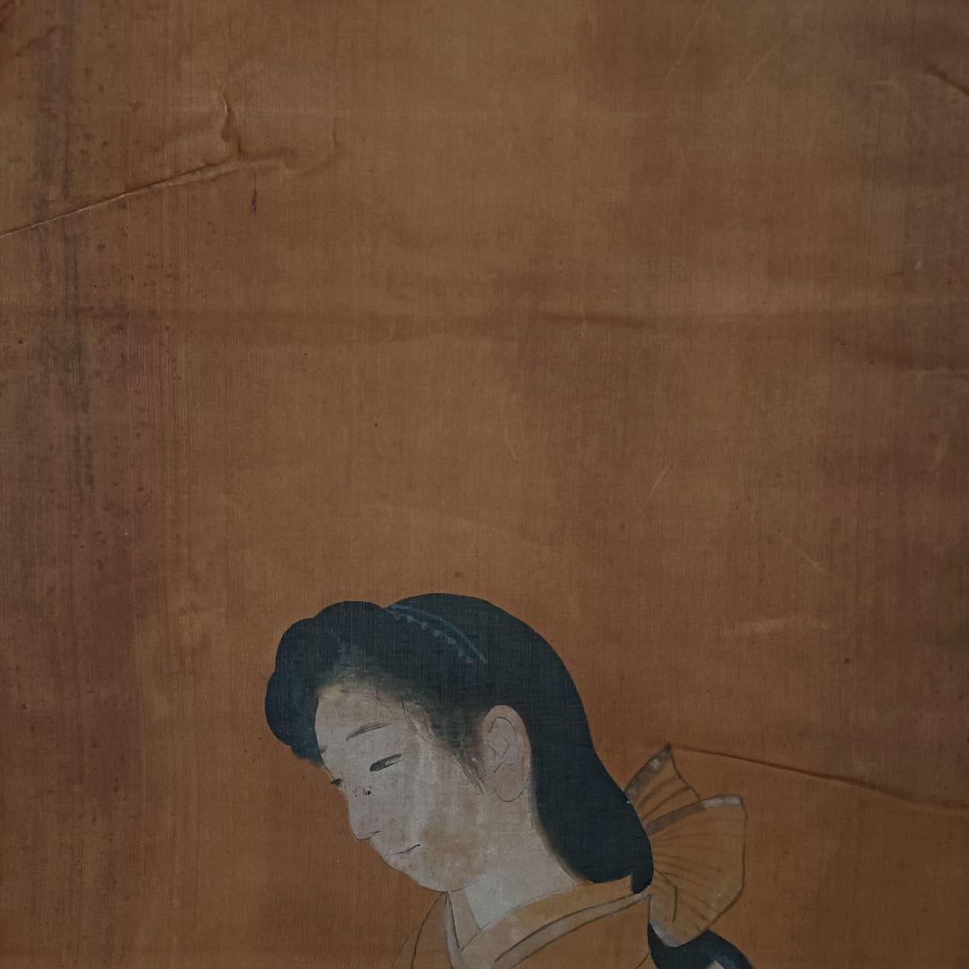 レア 掛け軸 絵 美人画 日本 美術 骨董