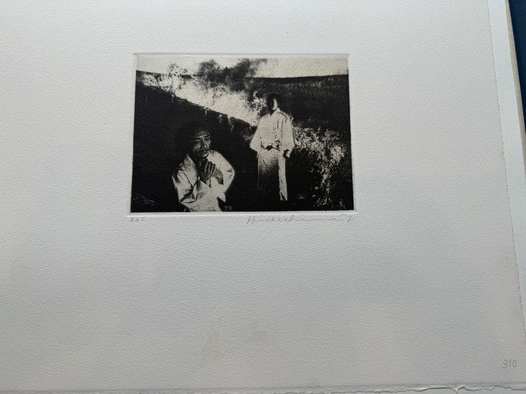 秀島由己男　版画集　春の城シリーズ　「信仰の告白」